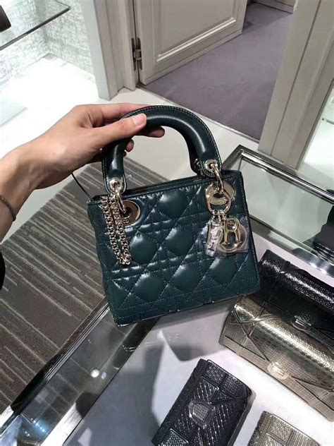 green lady dior bag|Lady Dior mini price.